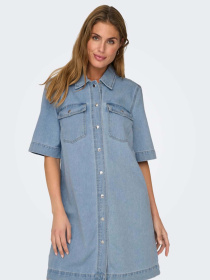 Сукня міні Only модель 15324384_Light Blue Denim Фото