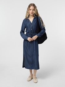 Платье миди Only модель 15337931_Dark Blue Denim Фото