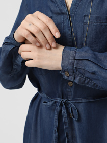 Платье миди Only модель 15337931_Dark Blue Denim Фото