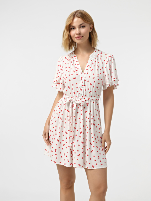 Сукня міні Only модель 15347918_Cloud Dancer 643 Cherries Фото