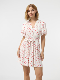 Сукня міні Only модель 15347918_Cloud Dancer 643 Cherries Фото