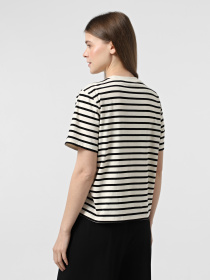 Футболка Only модель 15272227_Cloud Dancer THIN BLACK ST Фото