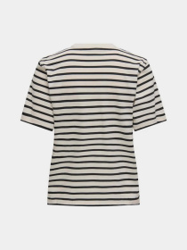 Футболка Only модель 15272227_Cloud Dancer THIN BLACK ST Фото