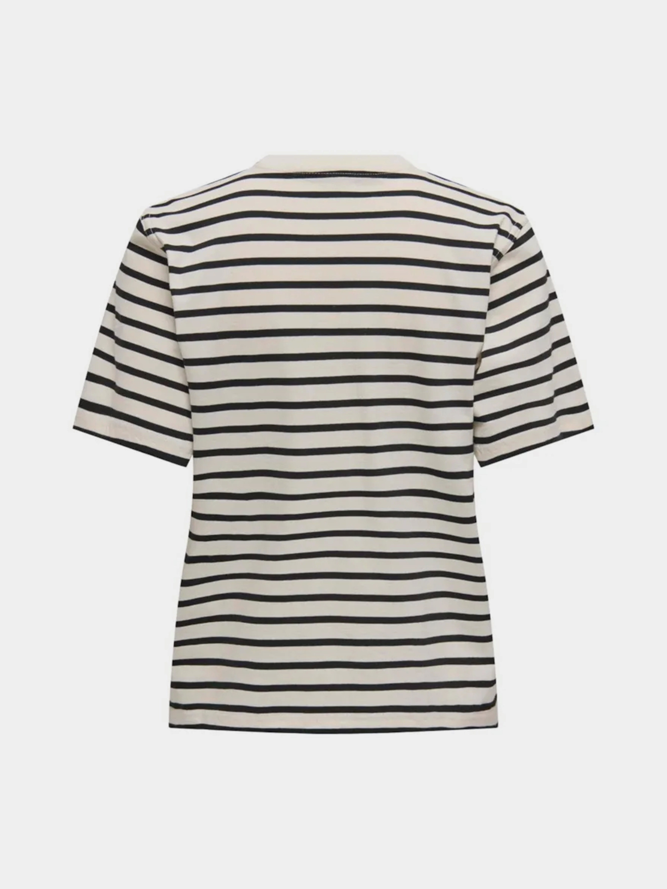 Футболка Only модель 15272227_Cloud Dancer THIN BLACK ST Фото