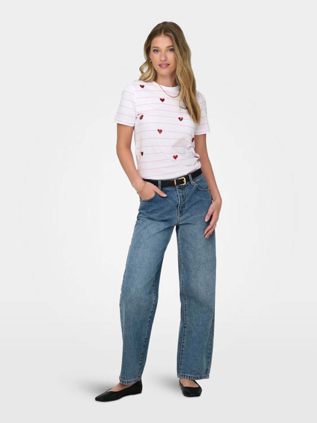 Футболка Only модель 15316574_Bright White Voila Фото