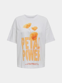 Футболка Only модель 15346761_Bright White Power Фото