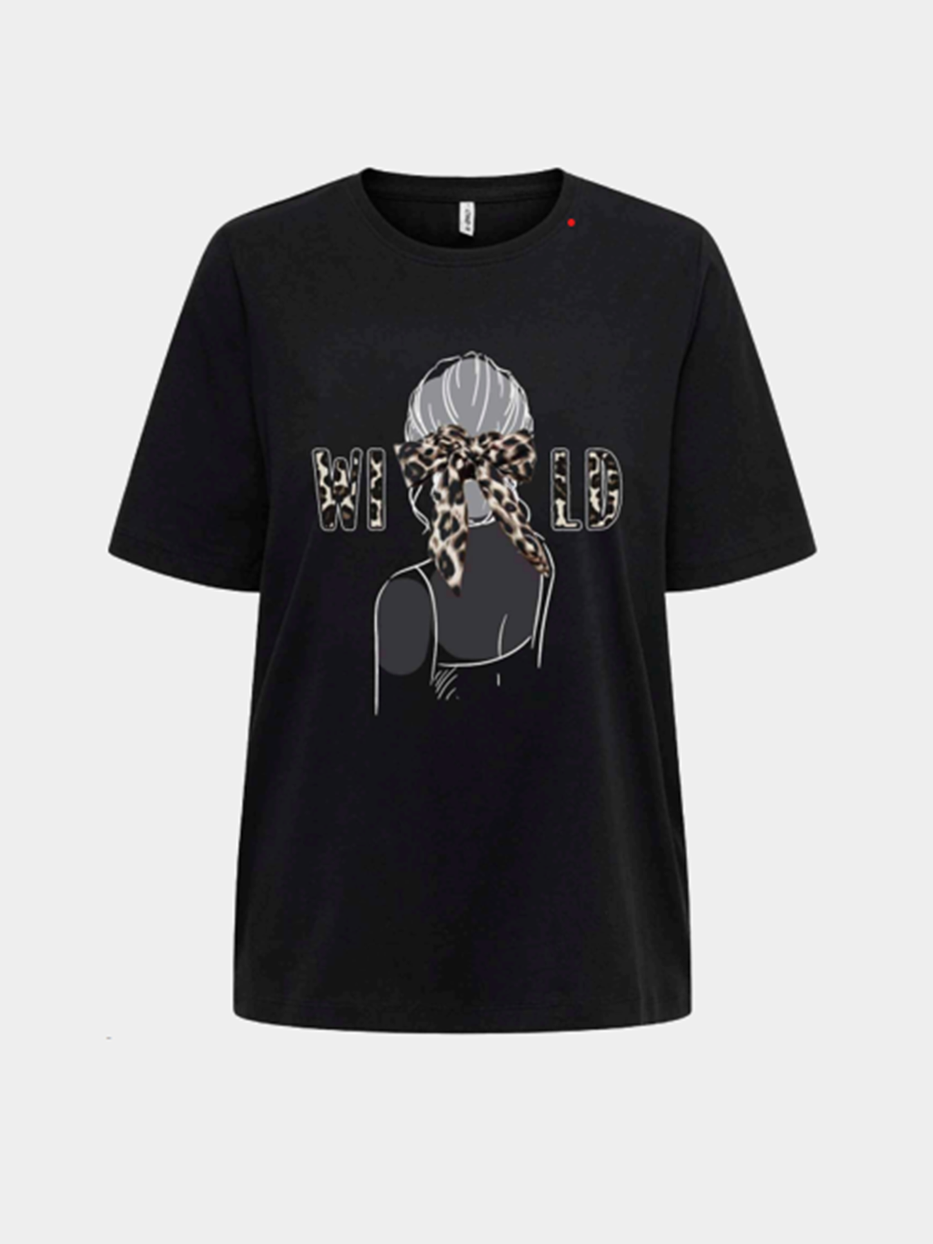 Футболка Only модель 15348458_Black Wild Футболка Only модель 15348458_Black Wild Фото