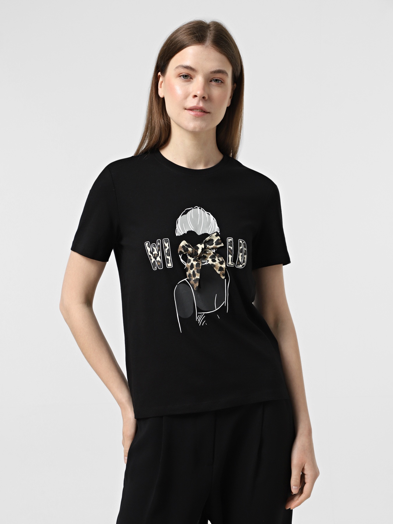 Футболка Only модель 15348458_Black Wild Футболка Only модель 15348458_Black Wild Фото