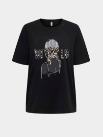 Футболка Only модель 15348458_Black Wild Футболка Only модель 15348458_Black Wild Фото