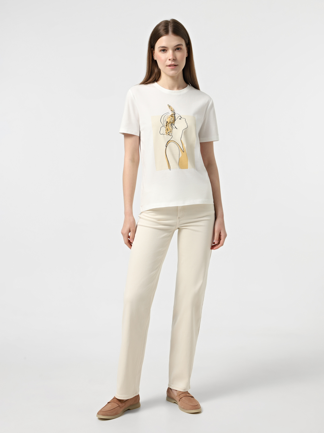 Футболка Only модель 15348458_Cloud Dancer Bandana Фото