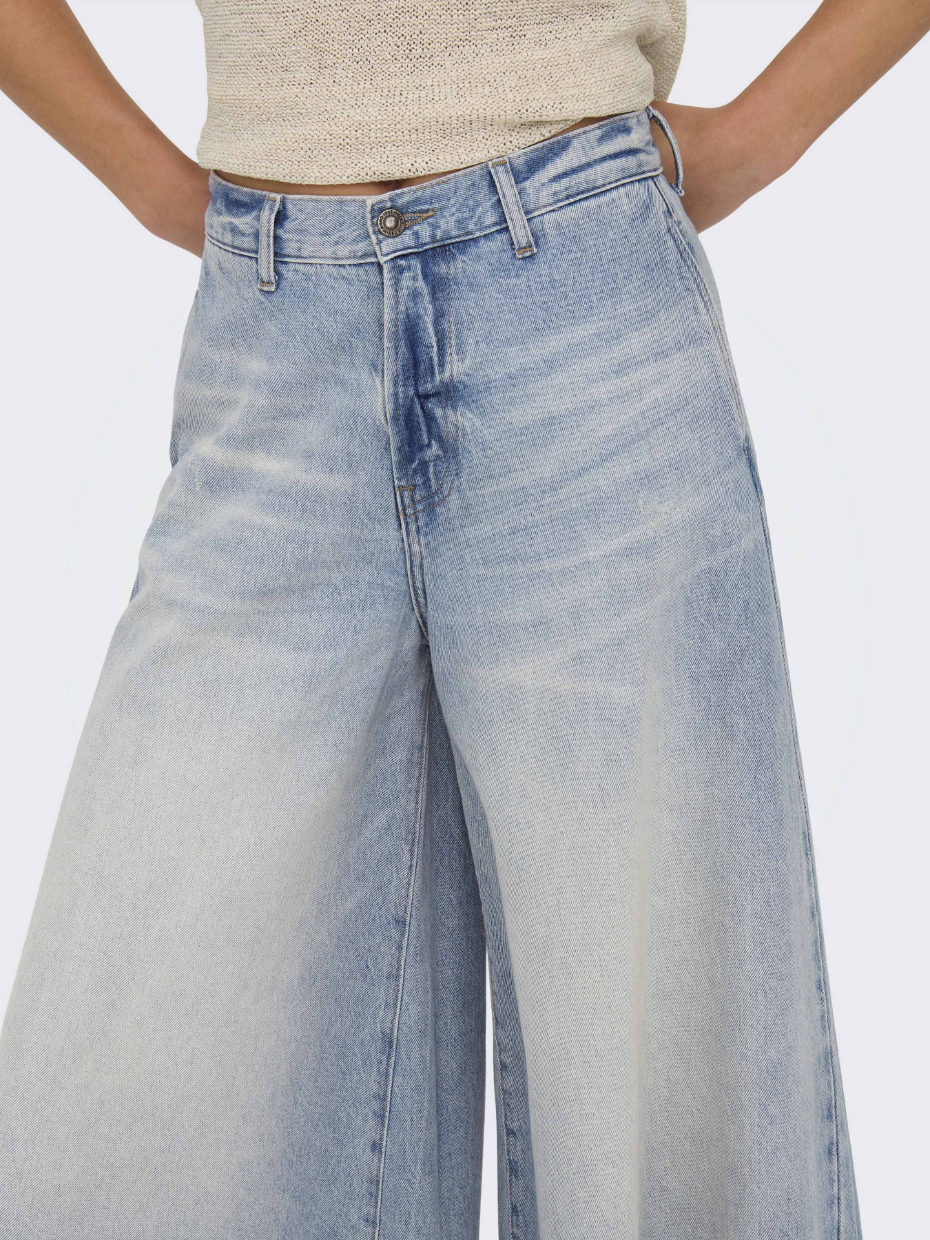 Кюлоты Only модель 15341131_Light Blue Denim Кюлоты Only модель 15341131_Light Blue Denim Фото