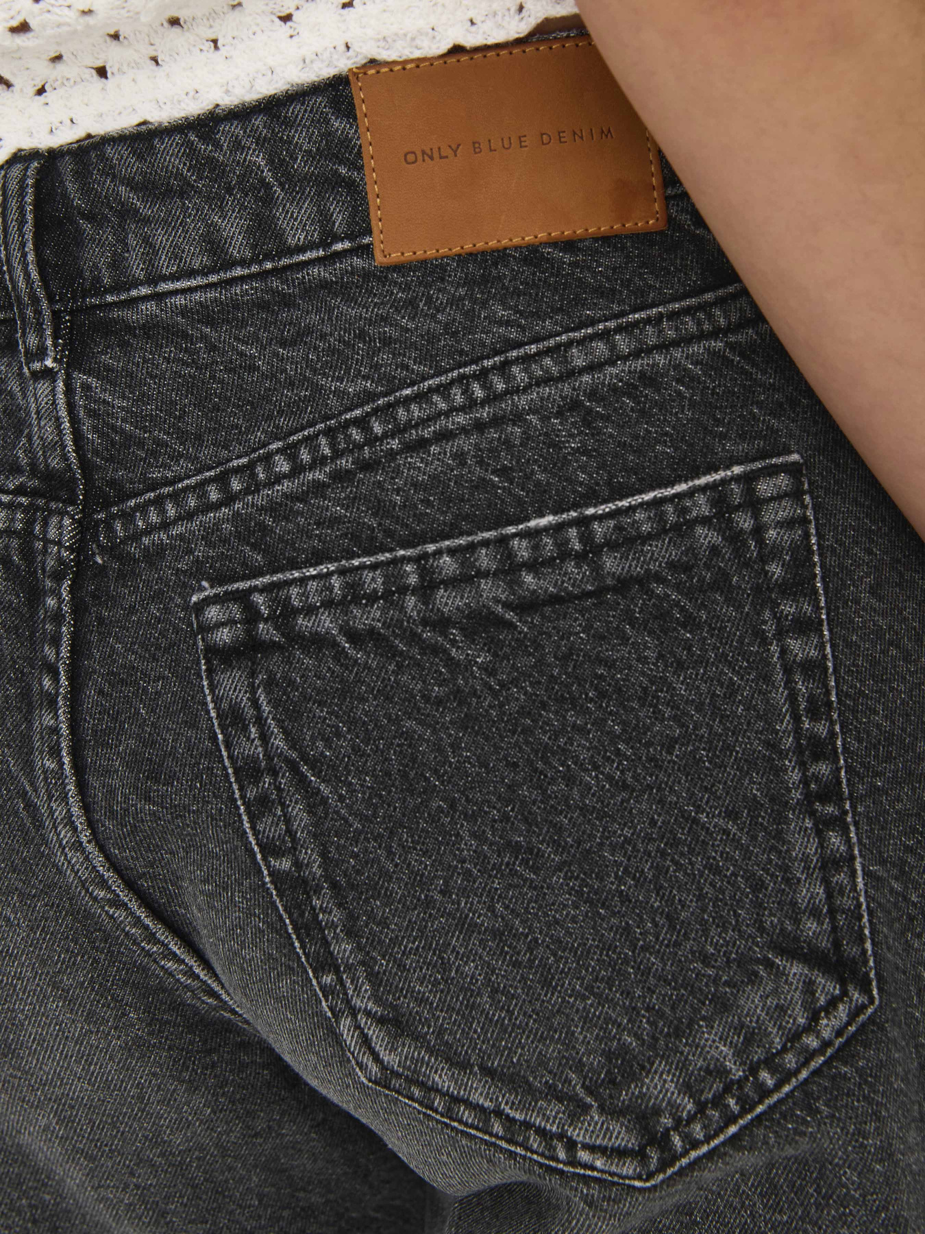 Шорты джинсовые Only модель 15344297_Black Denim Фото