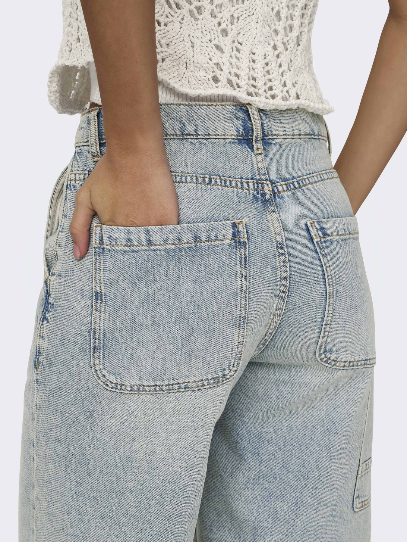 Шорты джинсовые Only модель 15344302_Medium Blue Denim Фото