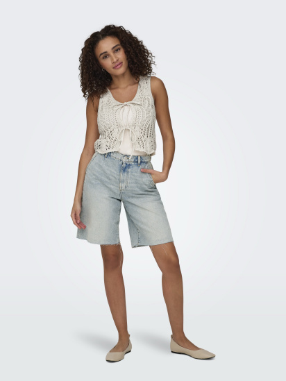 Шорти джинсові Only модель 15344302_Medium Blue Denim — фото 3 - INTERTOP