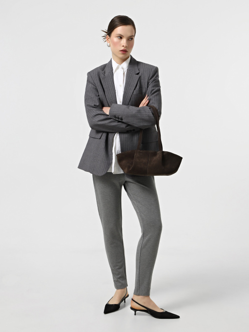 Повседневные штаны Only модель 15115847_Medium Grey Melange Фото