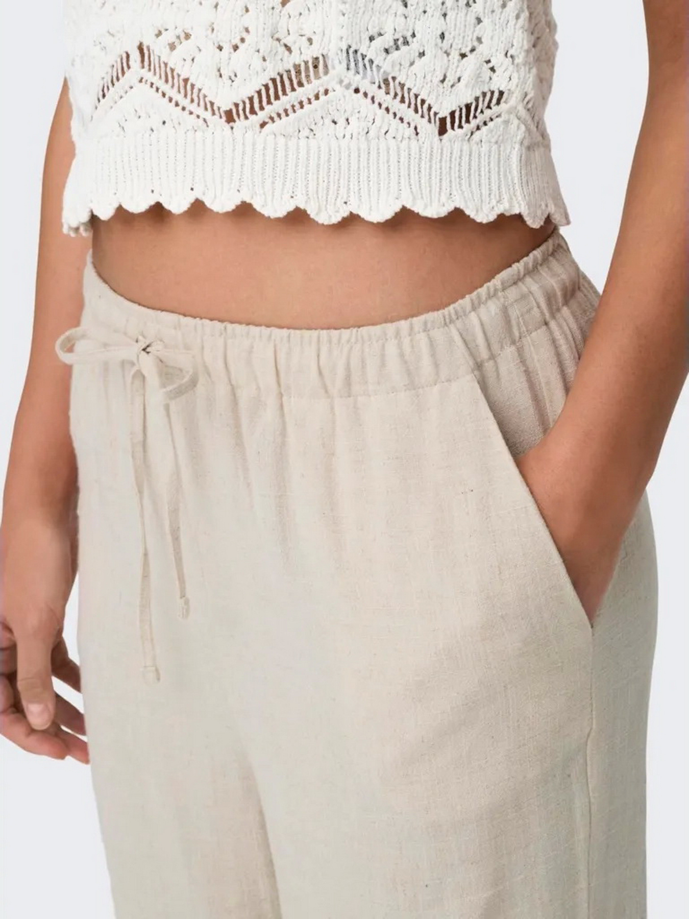 Повседневные штаны Only модель 15322263_Moonbeam Фото