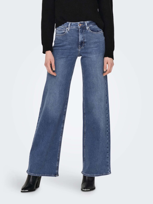 Джинсы Only MADISON BLUSH HW WIDE DNM модель 15282980_Medium Blue Denim Фото