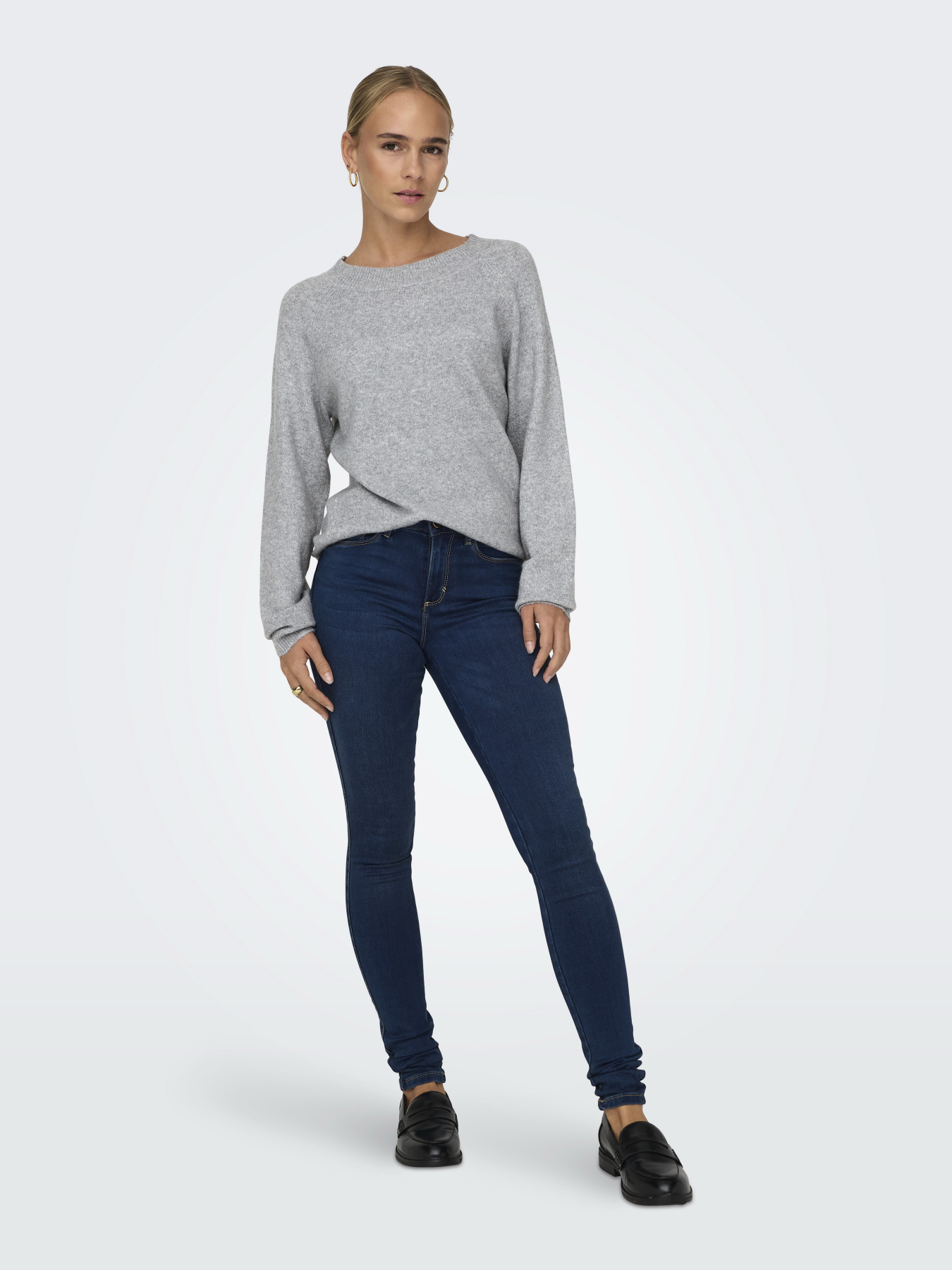 Джемпер Only модель 15204279_Light Grey Melange Фото