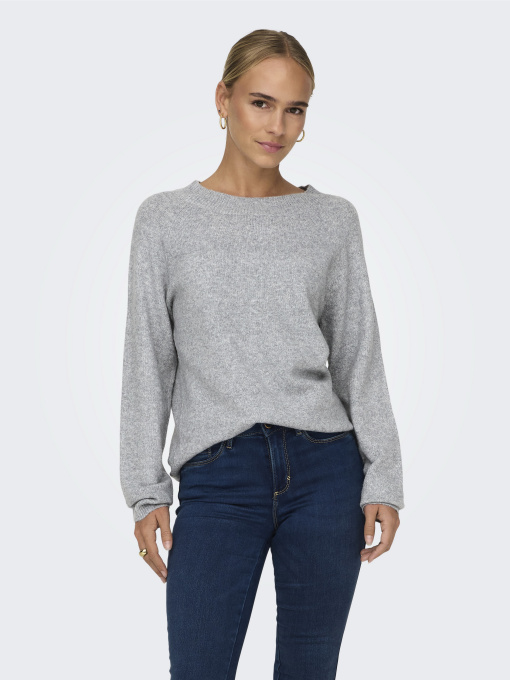 Светри та кардигани Only RICA LIFE L/S PULLOVER модель 15204279_Light Grey Melange Фото