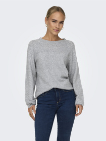 Светри та кардигани Only RICA LIFE L/S PULLOVER модель 15204279_Light Grey Melange Фото
