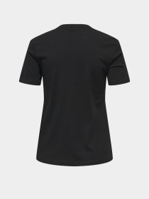 Футболка Only модель 15357554_Black W. sequins heart Футболка Only модель 15357554_Black W. sequins heart Фото