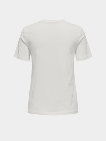 Футболка Only модель 15357554_Cloud Dancer W. sequins he Фото