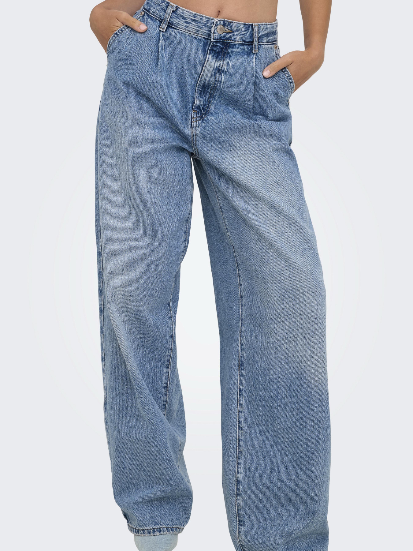 Прямые джинсы Only модель 15356810_Light Medium Blue Denim Фото