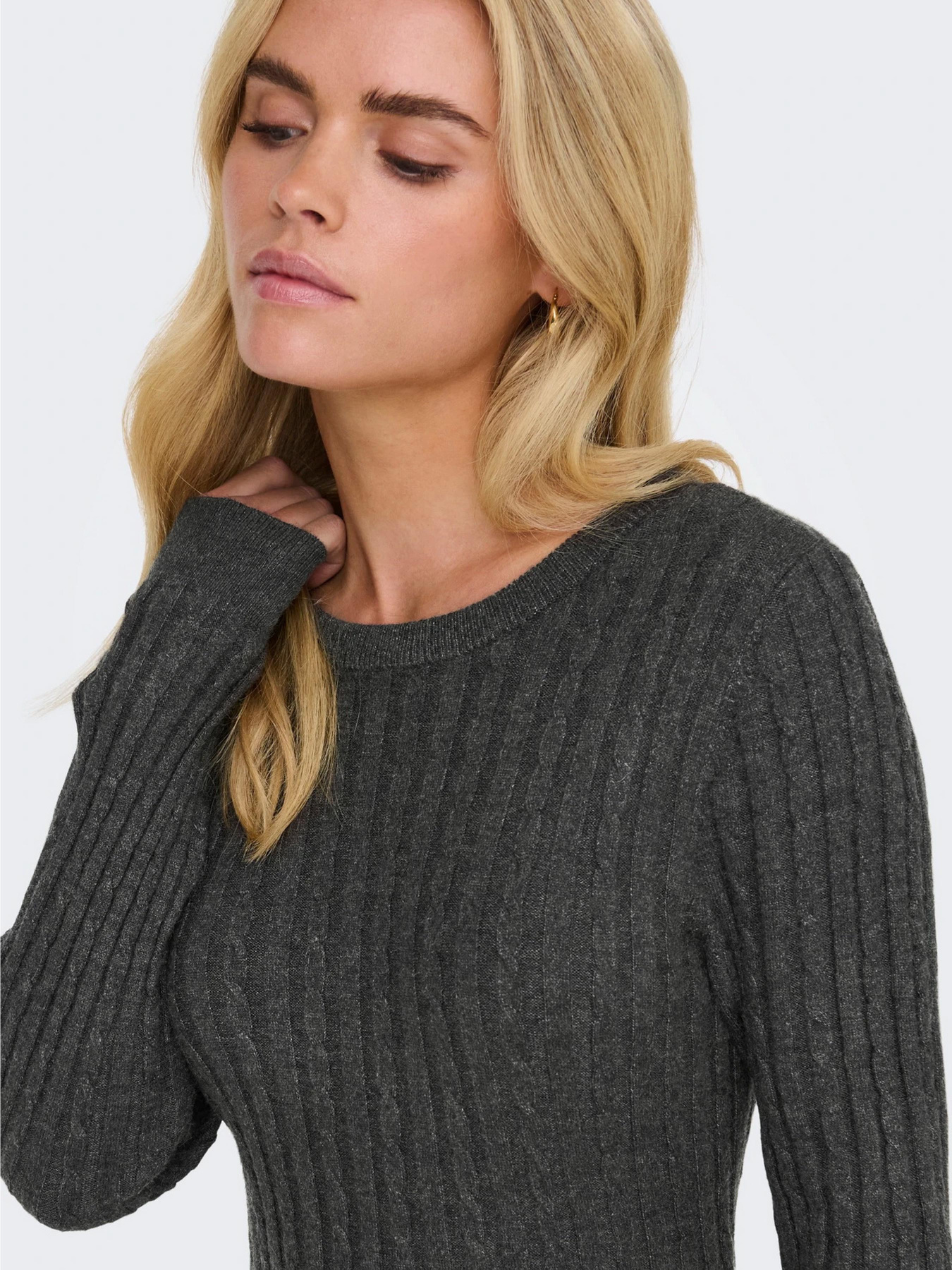 Платье мини Only модель 15306551_Dark Grey Melange Фото