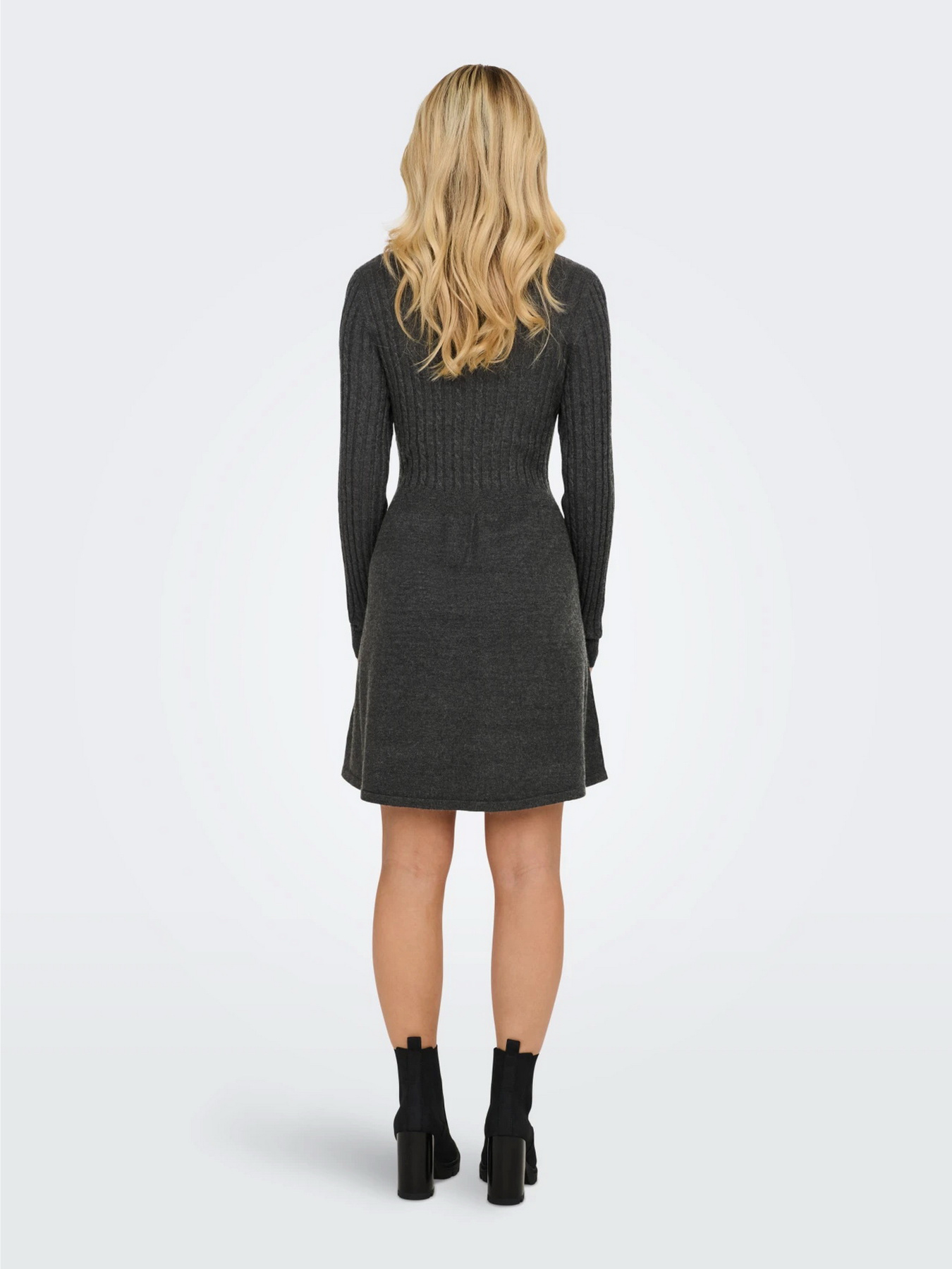 Платье мини Only модель 15306551_Dark Grey Melange Фото