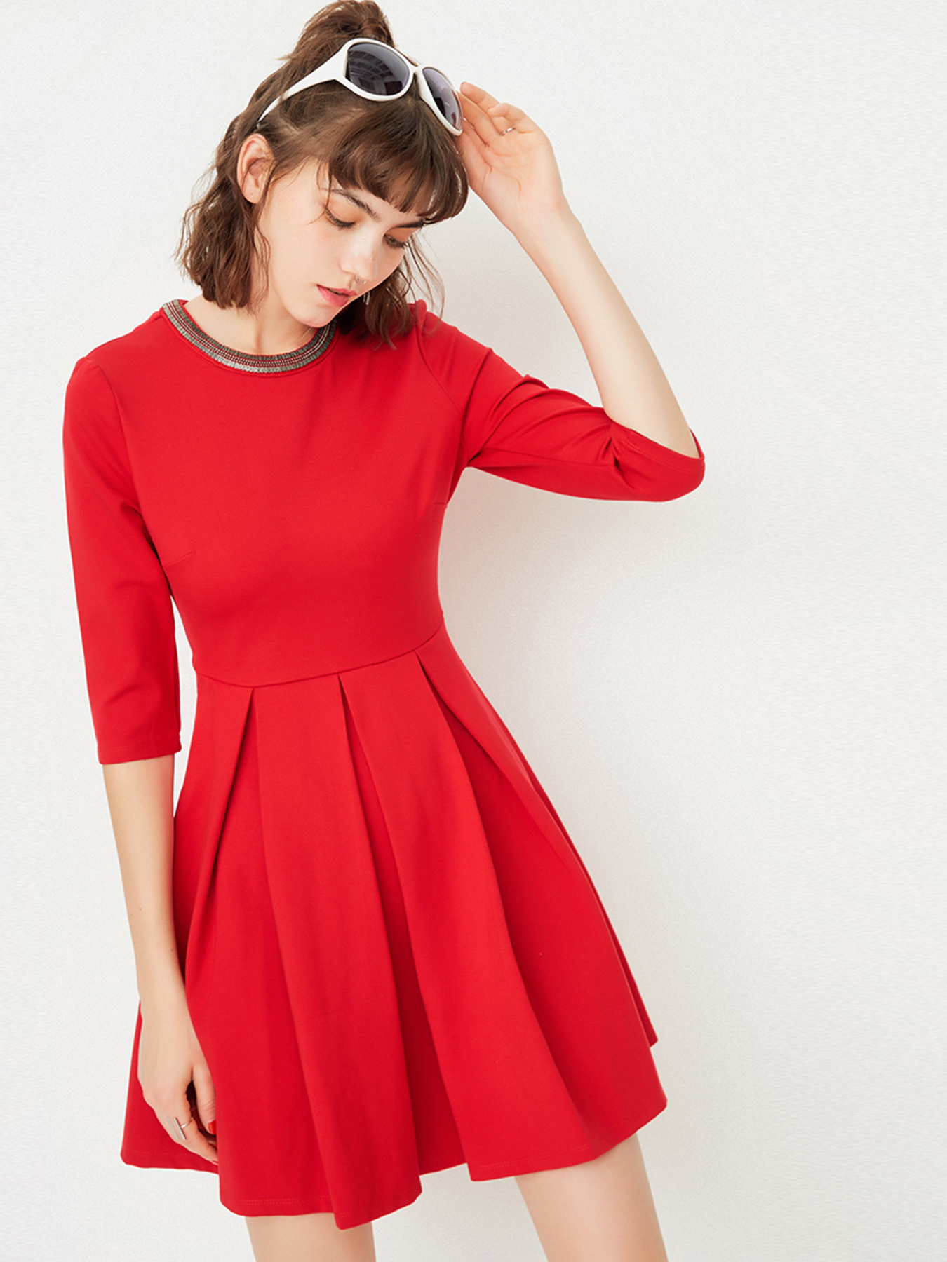 Сукня міні Only модель 117161510F17_червоний Фото