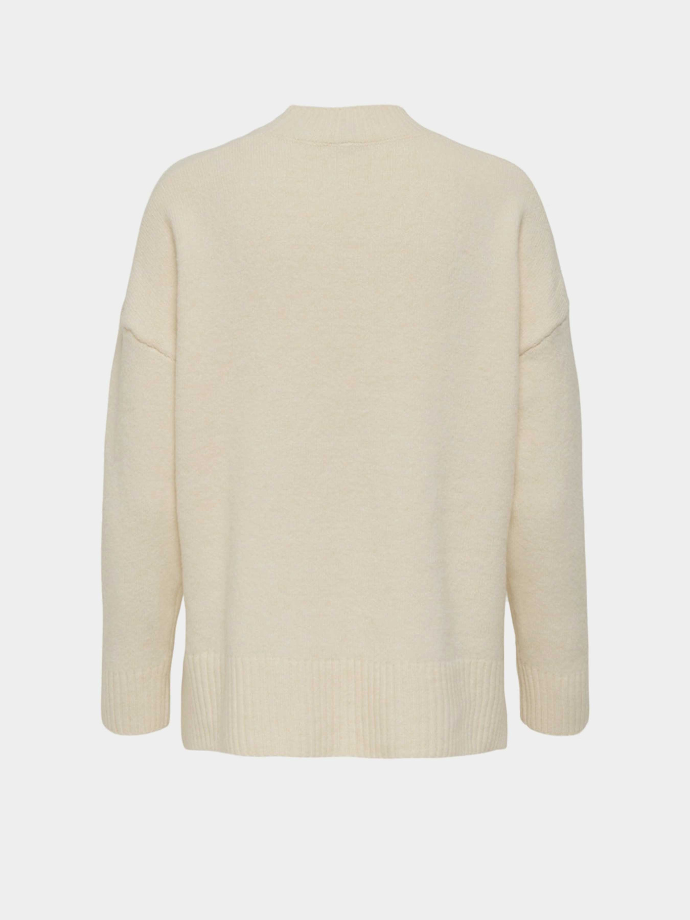 Свитры и кардиганы Only HAZEL LS HIGHNECK OVERS PULL K модель 15352853_Whitecap Gray Melange Фото