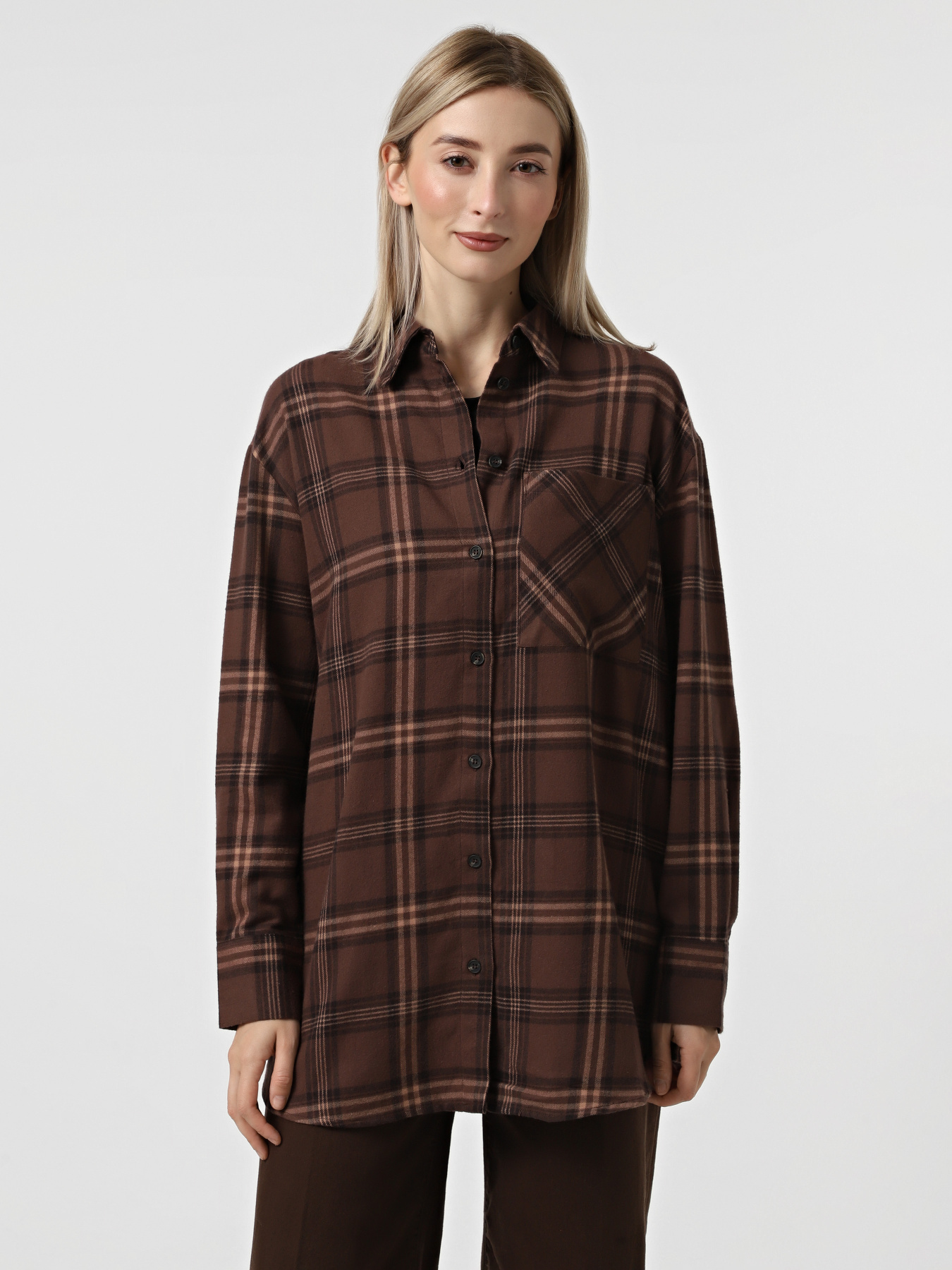 Рубашка в клетку Only модель 15356763_Shopping Bag TEXANA Рубашка в клетку Only модель 15356763_Shopping Bag TEXANA Фото