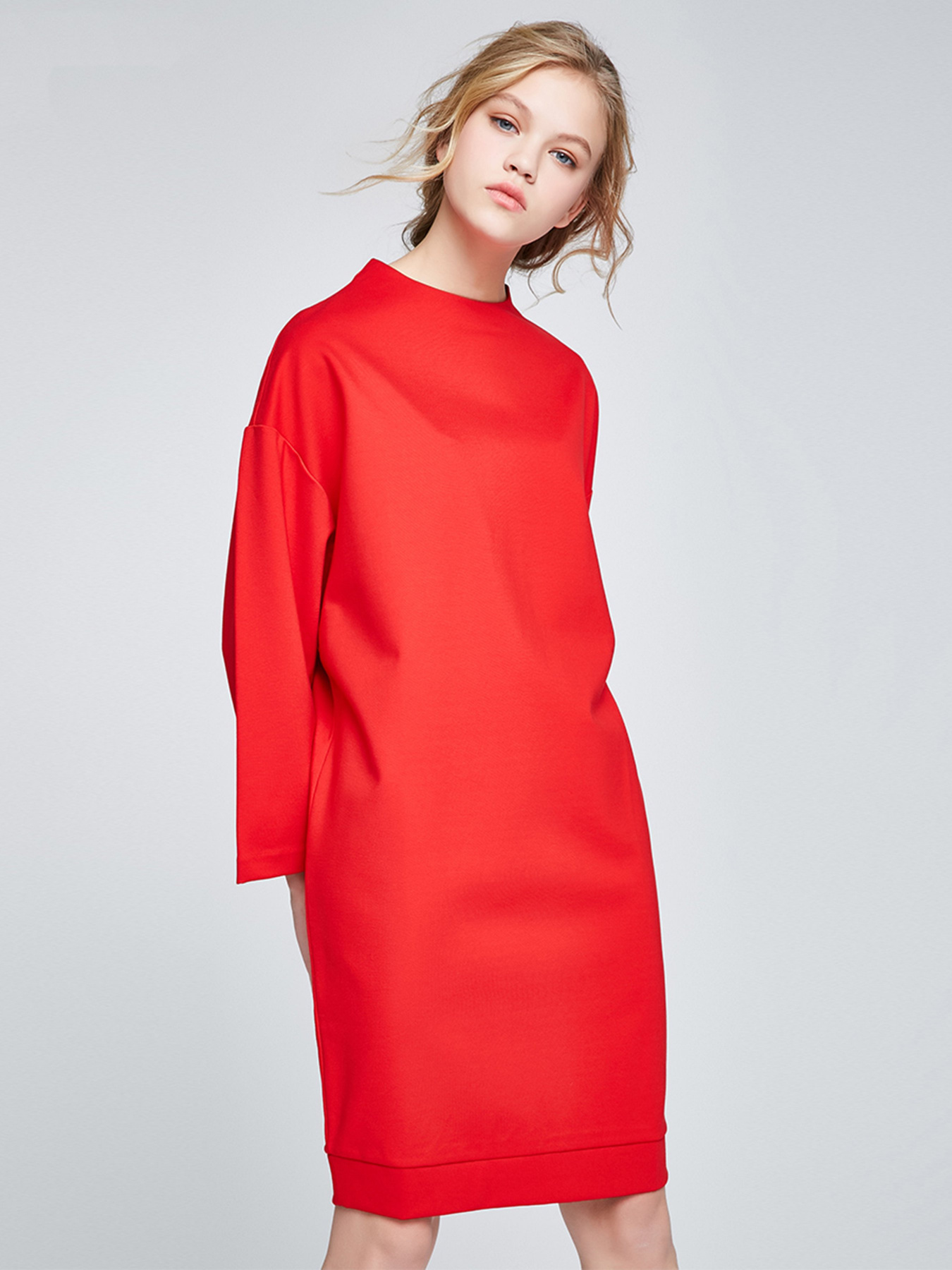 Платье миди Only модель 117161512F17_червоний Фото