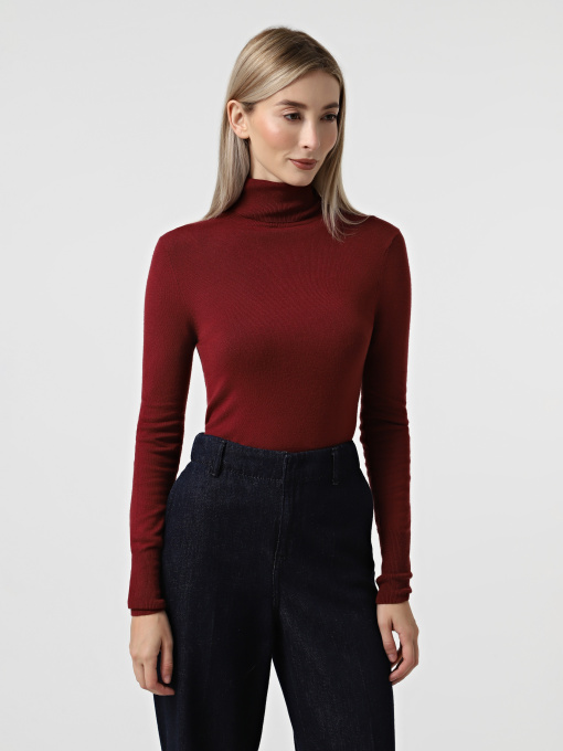 Свитры и кардиганы Only VENICE LIFE LS ROLL PULLOVER модель 15183772_Cabernet Фото