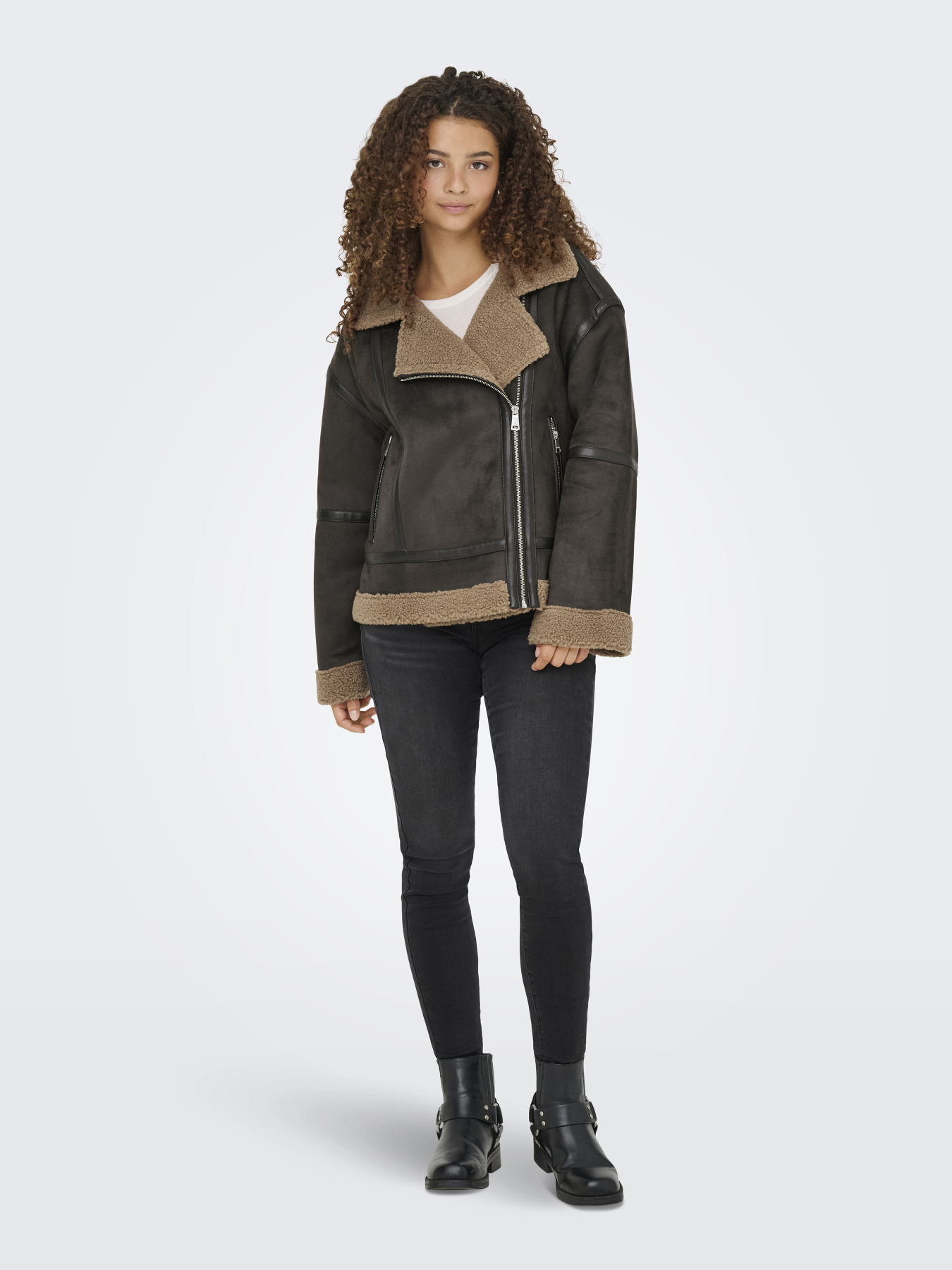 Дубленка Only модель 15348991_Chocolate Torte COCOA CRÉM Фото