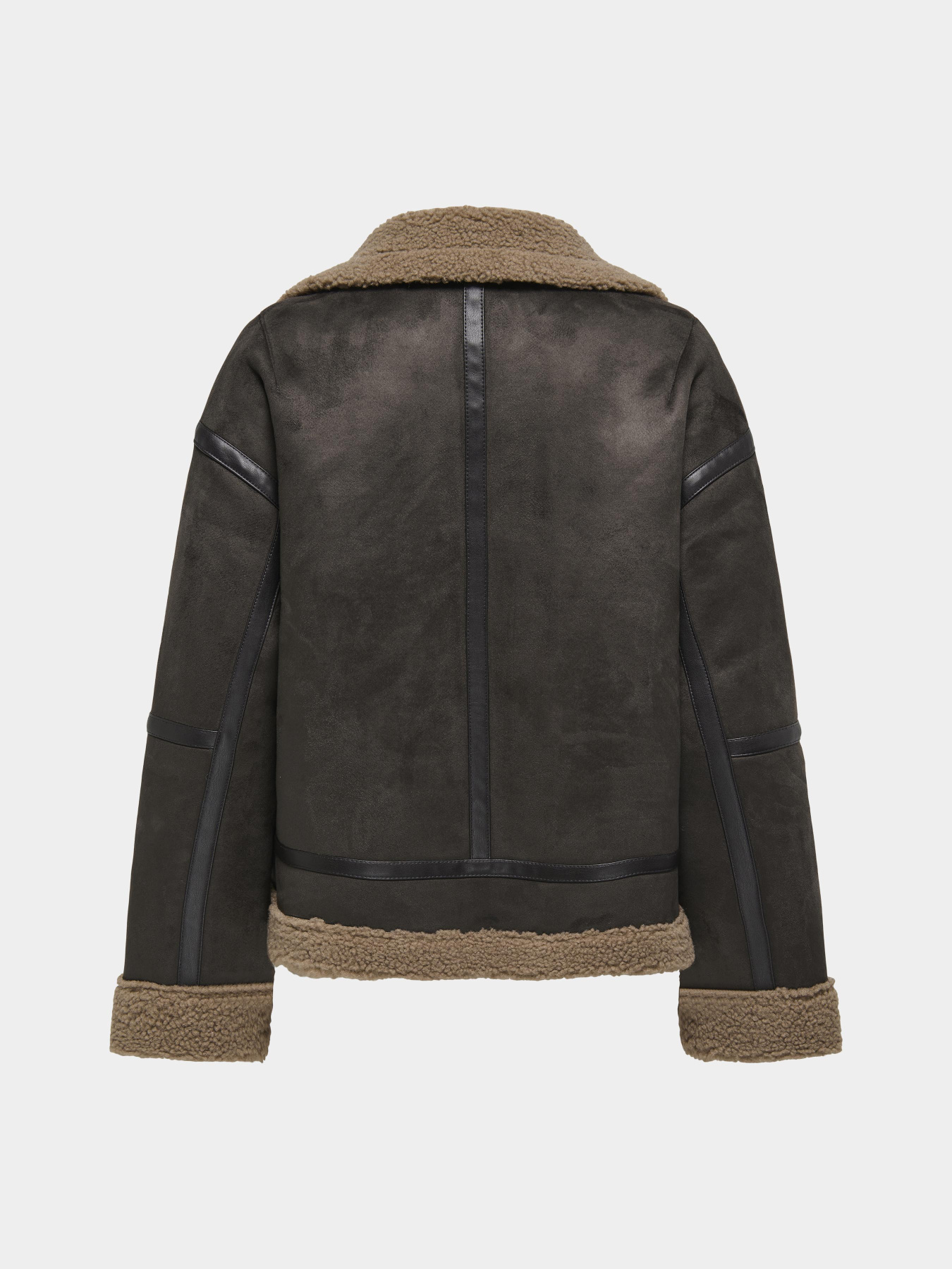 Дубленка Only модель 15348991_Chocolate Torte COCOA CRÉM Фото