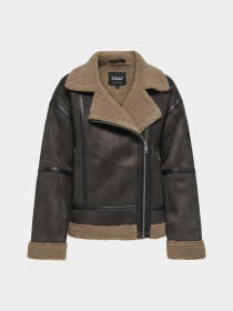 Дубленка Only модель 15348991_Chocolate Torte COCOA CRÉM Фото