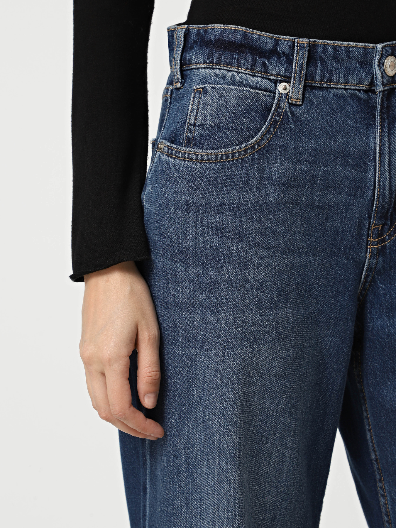 Широкі джинси Only модель 15354892_Medium Blue Denim Фото