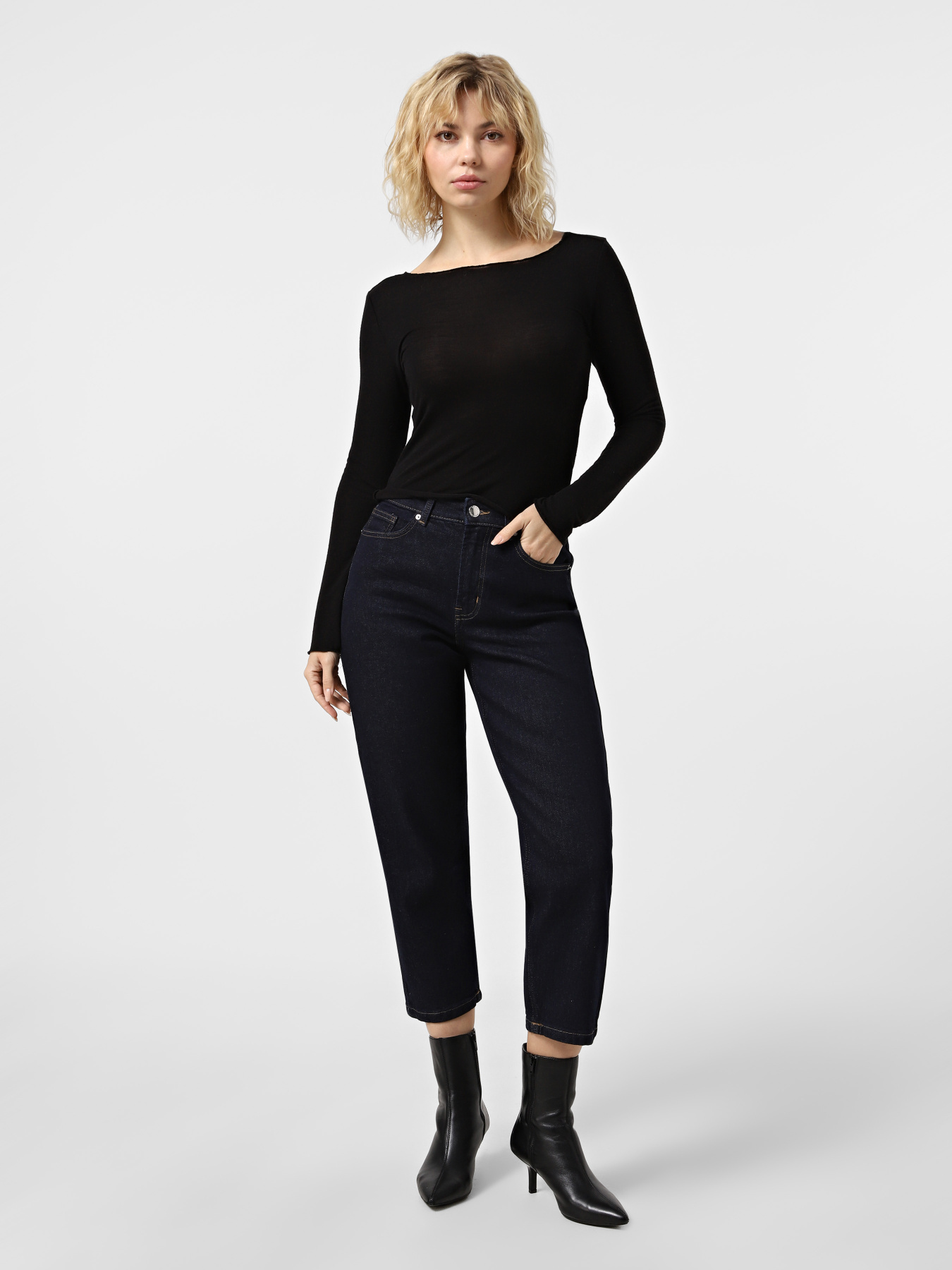 Джинсы мом Only модель 15356761_Dark Blue Denim RINSE Фото