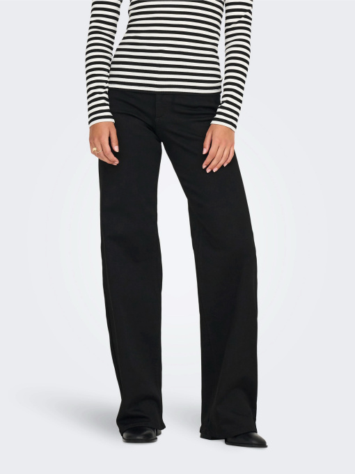 Джинси Only MADISON BLUSH HW WIDE DNM модель 15301338_Black Denim Фото
