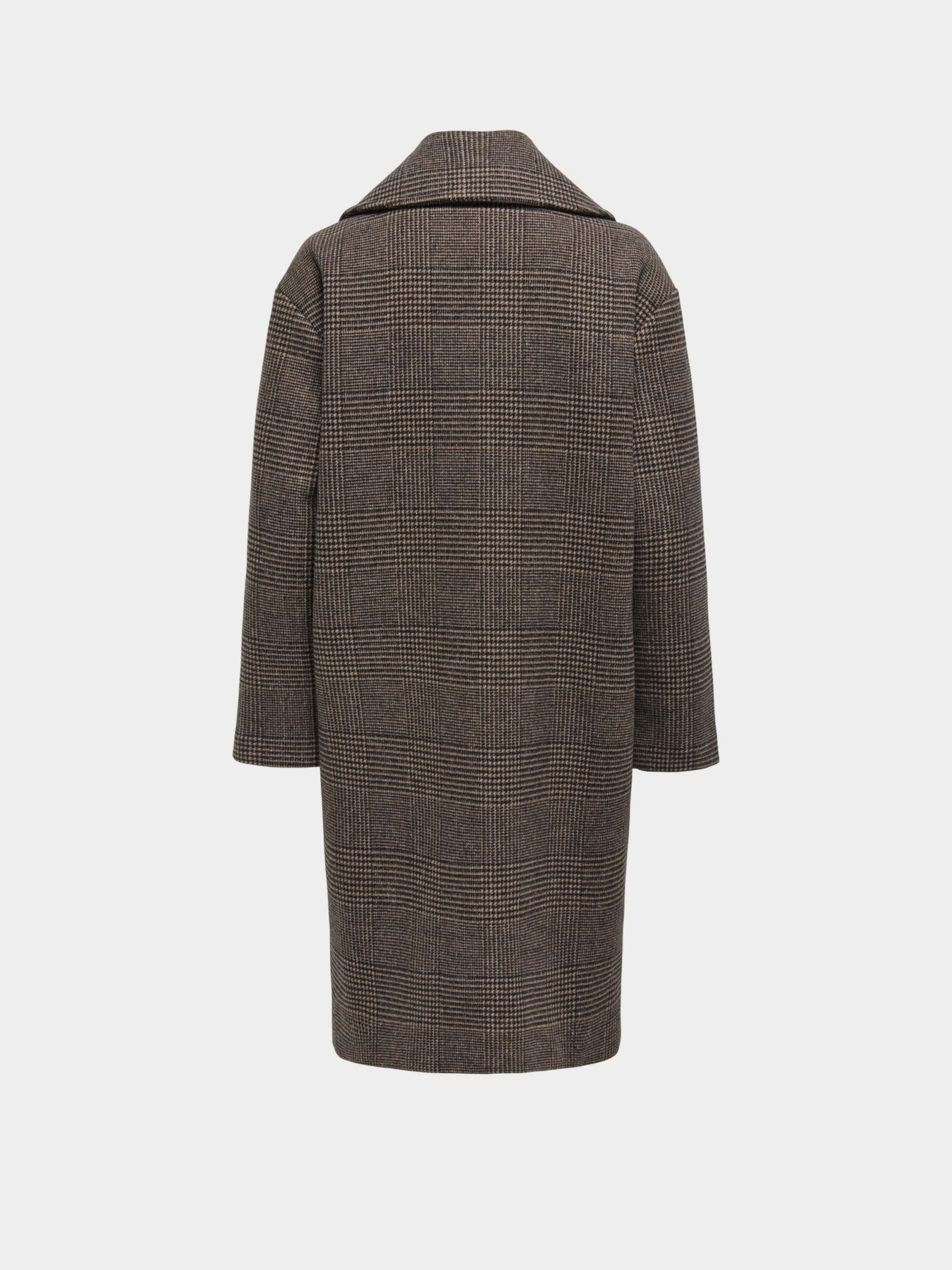 Пальто Only модель 15349086_Seal Brown Check Фото
