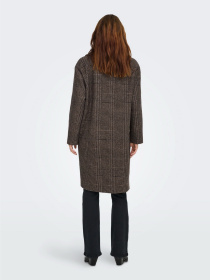 Пальто Only модель 15349086_Seal Brown Check Фото