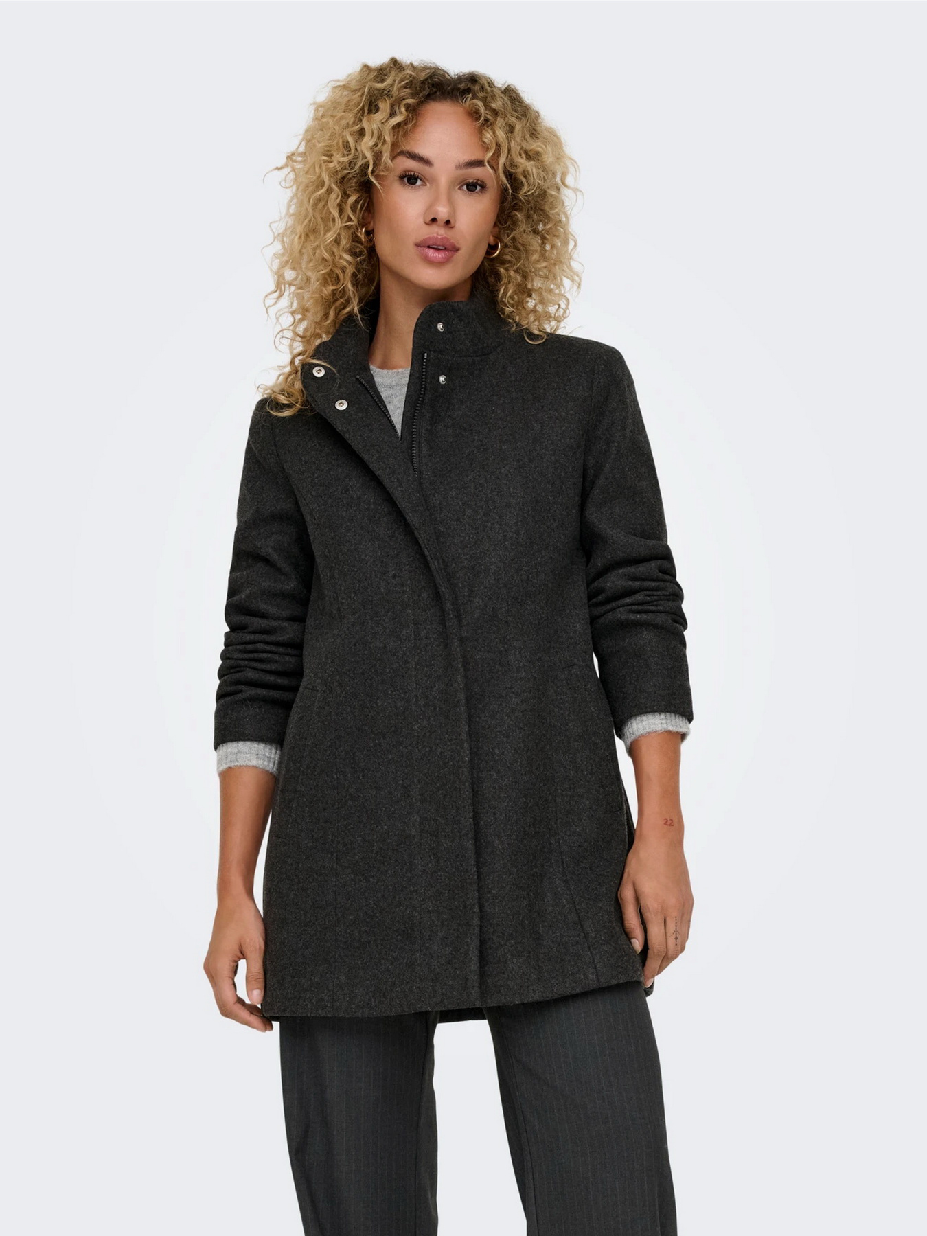 Штани класичні Only модель 15351068_Dark Grey Melange Фото