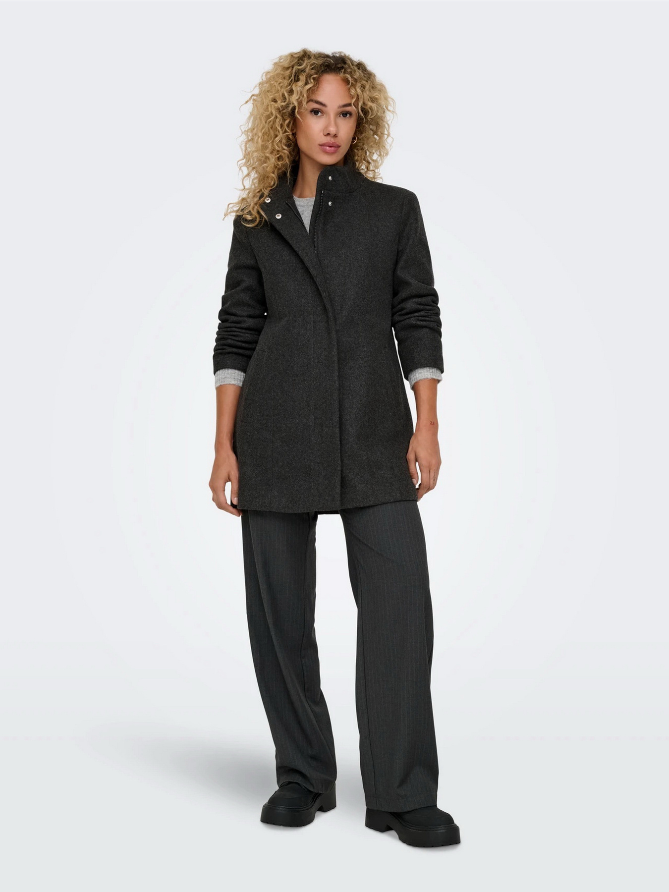 Класичні штани Only модель 15351068_Dark Grey Melange Класичні штани Only модель 15351068_Dark Grey Melange Фото