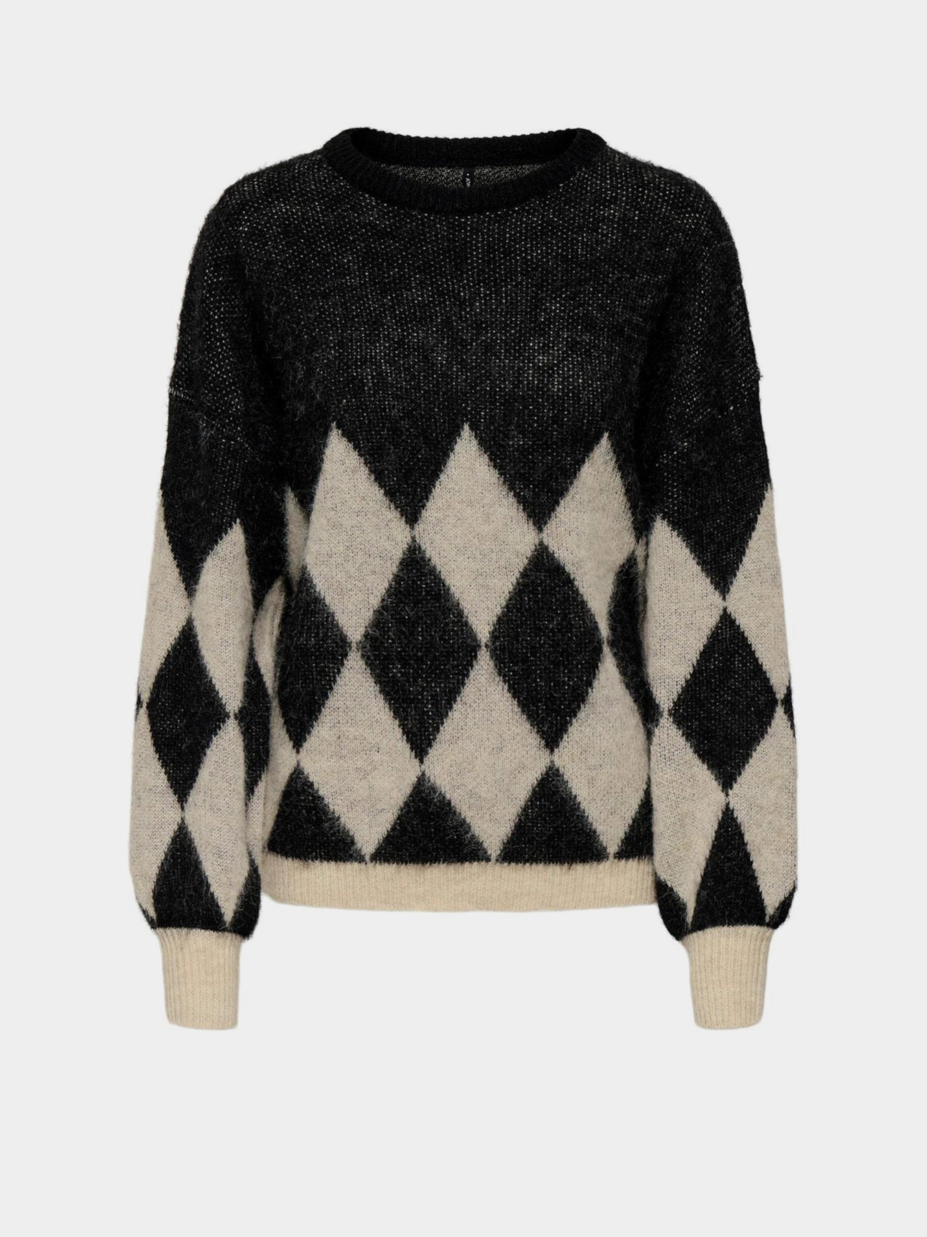 Джемпер Only модель 15353226_Black Biscotti/Melange/Har Джемпер Only модель 15353226_Black Biscotti/Melange/Har Фото