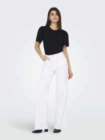 Широкие джинсы Only модель 15310632_White Широкие джинсы Only модель 15310632_White Фото