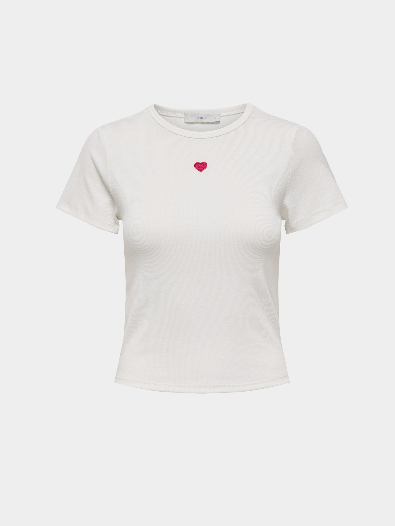 Футболка Only модель 15342939_Cloud Dancer RED HEART Футболка Only модель 15342939_Cloud Dancer RED HEART Фото