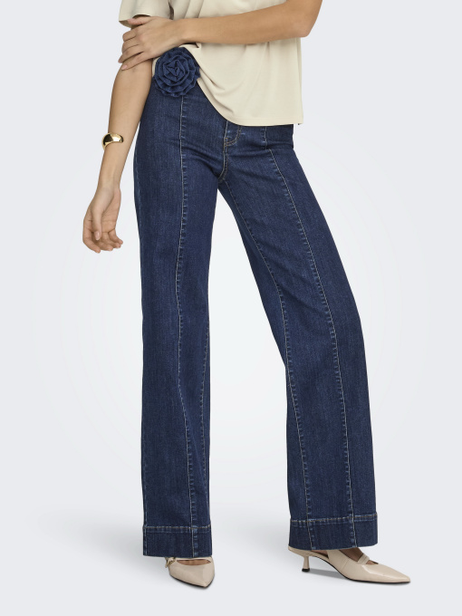 Широкі джинси Only модель 15361153_Dark Blue Denim Фото