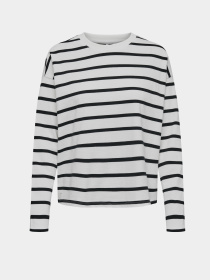 Лонгслів Only модель 15310399_Cloud Dancer Black Фото