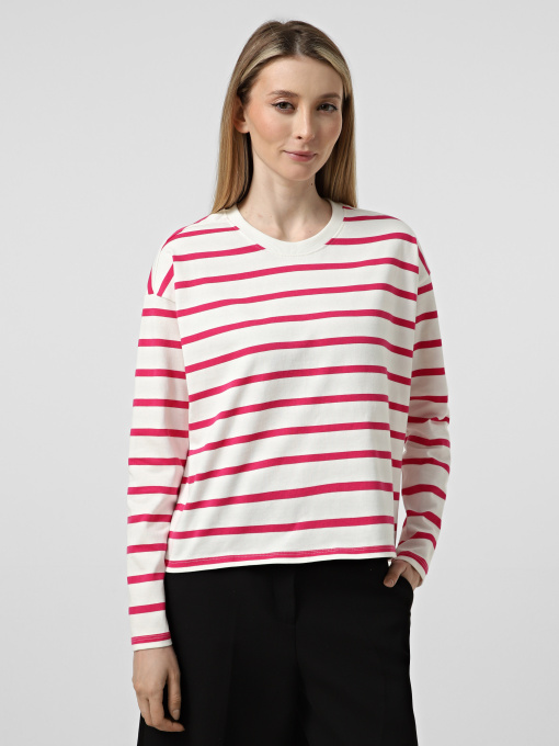 Худі та світшоти Only SOPH L/S STRIPE TOP модель 15310399_Cloud Dancer Pink yarrow Фото